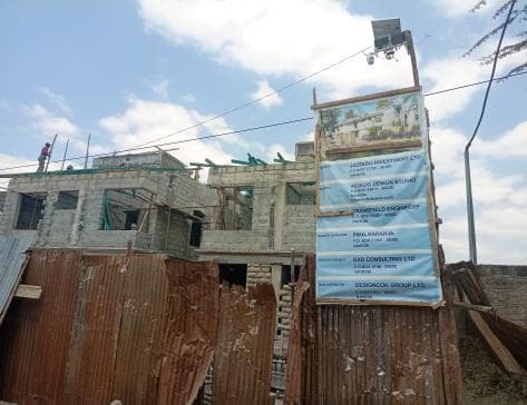 Athi River apartments site during construction