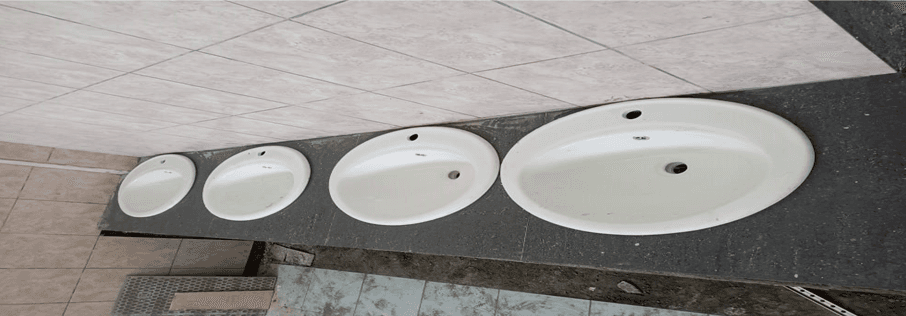 Washroom basin rough-in at CITAM Classrooms, Nakuru